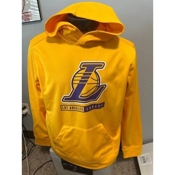 NBA Los Angeles Lakers Men’s XL Yellow Hoodie - Picture 1 of 6